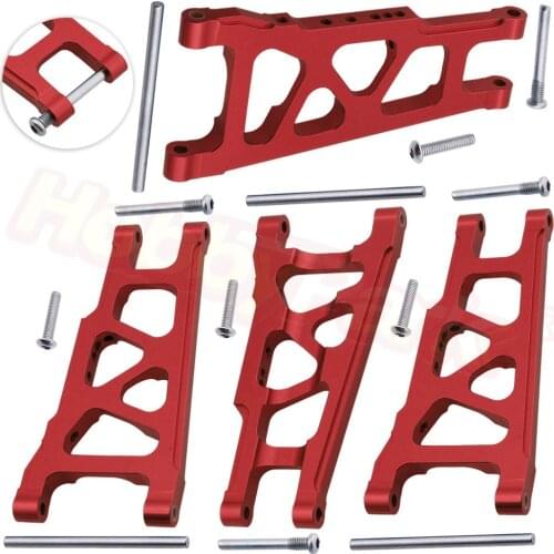 Front & Rear Aluminum Suspension Arms Replacement of 3655x for RC Traxxas 1/10 Slash 4x4 4WD Stampede 4x4 Rally XO-1 Option