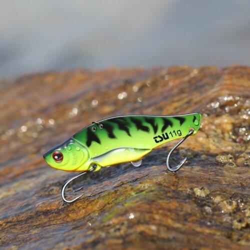 TSURINOYA Fishing Lure TEPAN VIB GOBLIN 7g 11g 14g 17g Double Hooks Full Swimming Layer Baits Long Casting Sinking Metal VIB