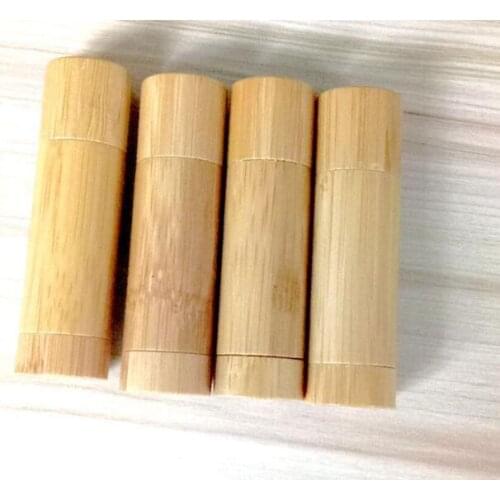 Empty 5ML bamboo lipstick tube container DIY lip gloss cosmetic containers, lip balm tube, bamboo design lip stick tubes lin3252