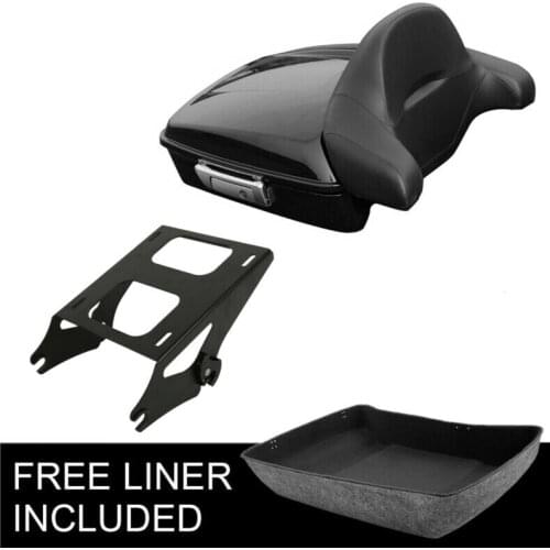 Motorcycle Chopped Pack Trunk Backrest Mounting Rack Fit For Harley Tour Pak Touring 14-20