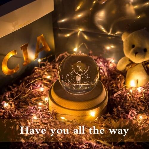 Romantic Starry Home Planetarium Night Light Music Box Glass Projector Lamp Rotating Glow in the Dark Gift for Wife