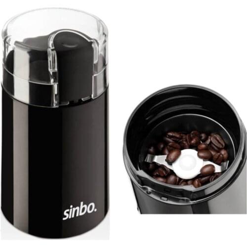 Sinbo Coffee and Nuts Spice Grinding Machine Coffee Maker Machine Electric Kitchen Cereals Nuts Beans Easy To Use Mill Black