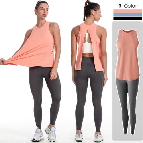 Two Pieces Костюм Для Фитнеса Women Sportwear Clothes Quick Dry Workout Yoga Vest Movement Leggings Athletic Fitness Set For Gym