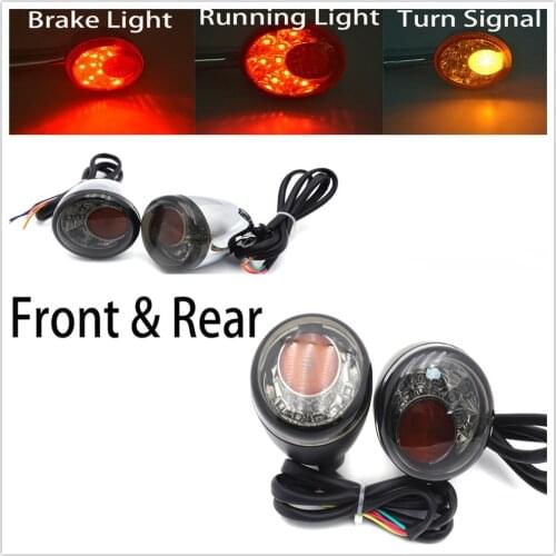 LED Running Brake Light Front Rear For Harley Davidson XL883 1200 1992-2017 Aftermarket Motorcycle Parts Turn Signal Indicator