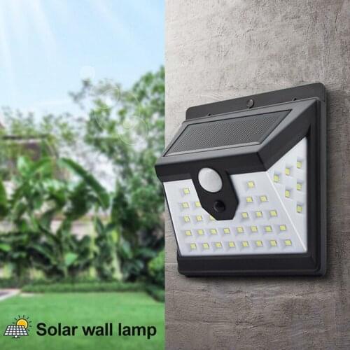 40 LED Solar Light Outdoor Solar Lamp PIR Motion Sensor Wall Light Waterproof Solar Powered Sunlight For Garden Decoration Hot