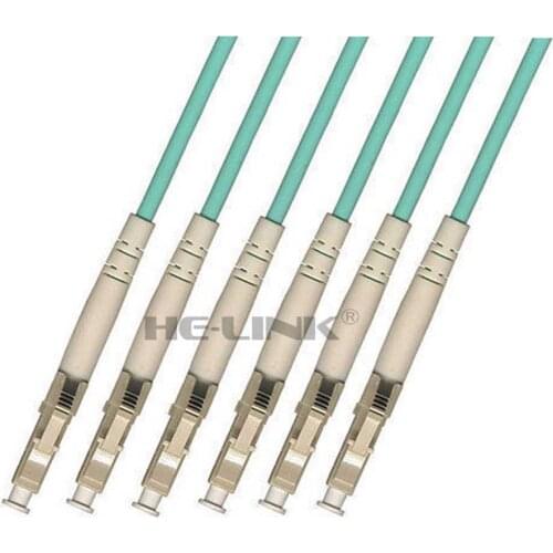 LODFIBER 250M LC-LC Outdoor Armored 10G OM3 MM 6 Strands Fiber Optic Cable Patch Cord