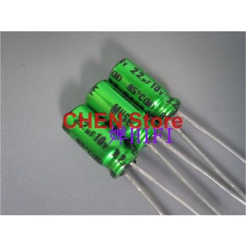 10pcs/50pcs Malaysia NICHICON MUSE ES BP 10V22UF 5X11MM Electrolytic capacitor MUSE-BP 22uf 10v green 22uf/10v non-polar