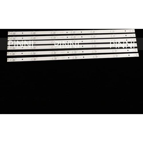 10Pieces/lot All-new 7 lamp 3V 59CM high brightness LCD LED universal light strip aluminum substrate concave mirror