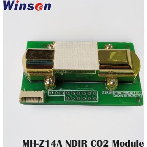 2PCS Winsen MH-Z14A CO2 Sensor NDIR Infrared Gas Sensor Carbon Dioxide Module CO2 Monitor UART, DAC, PWM Output Free Shipping