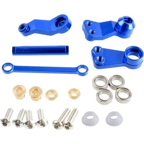 Aluminum Bearing Steering Bell crank Assembly RC 1/10 TAMIYA CC01 CC048 RED BLUE BLACK SILVER 1:10