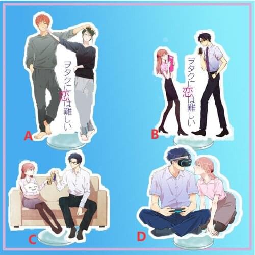 Anime Stand Wotakoi Love is Hard for Otaku Nifuji Hirotaka Momose Narumi Acrylic Figure Display desktop decoration 15cm