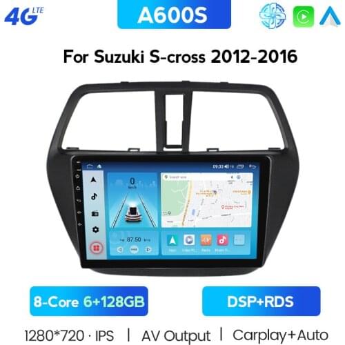 2 Din Android 10 Car Radio For Suzuki SX4-CROSS 2014-2017 Android Navigation Gps Radio Stereo Video Multimedia WIFI CAM Player