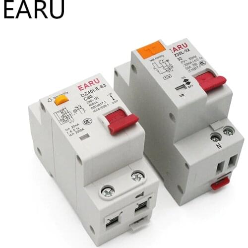 EPNL DPNL 230V 1P+N Residual Current Circuit Breaker with Over and Short Current Leakage Protection RCBO MCB