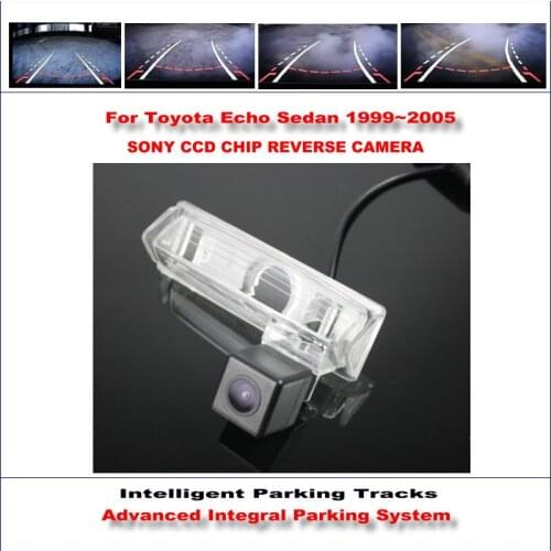 Car Intelligentized Reverse Camera For Toyota Echo Sedan 1999-2005 Rear View Backup Dynamic Guidance Tracks CAM