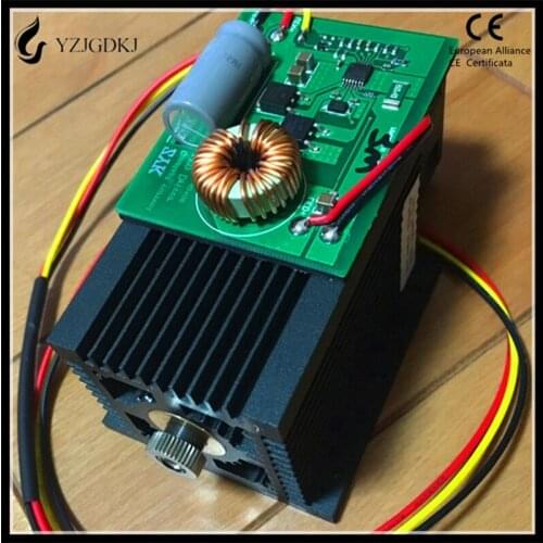 Free shipping 10w high power laser engraving laser module 450nm blue laser head 10000mw laser engrave machine mark on metal gift