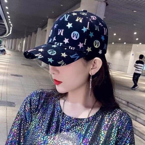 Casual wild tide brand baseball cap M letter spring and autumn sun shade summer sun hip hop hat