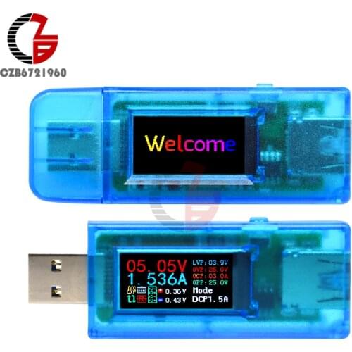QC3.0 USB Tester DC 4-25V Digital Voltmeter Ammeter Fast Quick Charging Doctor Power Capacity Indicator Voltage Current Meter