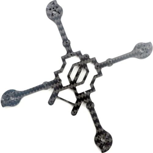 Happymodel 125mm Wheelbase Carbon Fiber Frame 3.0mm Bottom Plate for Larva X HD FPV Racing Drone Toothpick