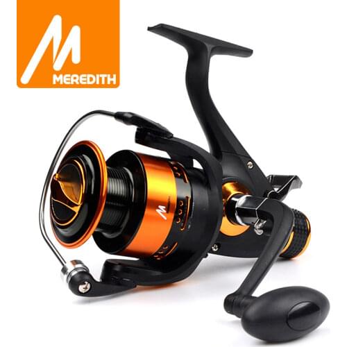 Meredith 4BB 8KG 5.2:1 Double Drag CNC Aluminum Handle Metal Spinning Reels Fishing Reels Carp Reels 3000 4000 5000 6000 Series