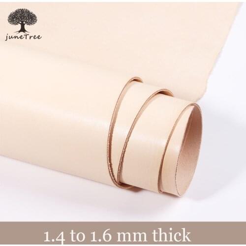 Vegetable tanned leather thick 1.4-1.6 mm cowhide Genuine Cowhide First Layer Full Grain Material skin Pre-cut piece crafts