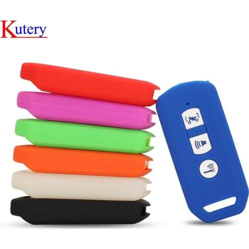 Kutery 10PCS Silicon Colorful Smart Key Cover Case For HONDA 2016 PCX 125 ADV 150 PCX Hybrid Motorcycle Key Protection Replace