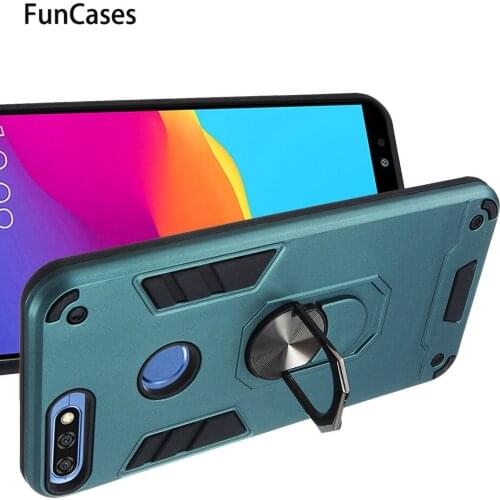 Magnetic Shockproof PC + TPU Case For Huawei Nova 2 Lite Half-Wrapped Cases Huawei estojo Honor 7C Y7 Prime 2018 5.99 Enjoy 8