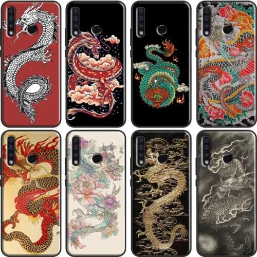 Ancient Japanese Dragon Soft For Huawei Honor 20 8 9 10 10X Lite 10i 7C 4C 6C 7A Pro 8A 9A 8S 9S 7X 9X 8X Case