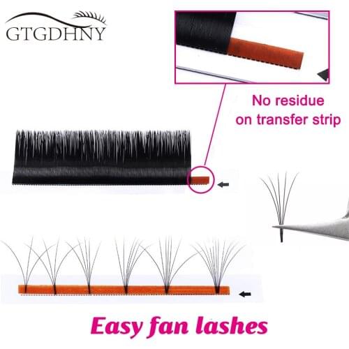 GTGDHNY Self-Fanning Easy Fan Eyelash Extension Faux Mink Russia Volume Blooming Automatic Fast Fanning Camellia Lashes Cilia