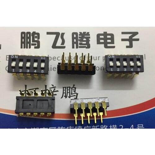 Original new 100% CFS-0502MC dial switch 5-bit piano key type horizontal dial 5P DIP 2.54mm