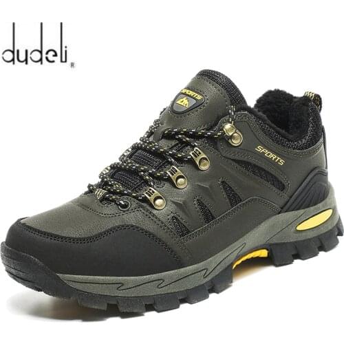 Autumn and winter hiking shoes waterproof hiking shoes outdoor hiking shoes hiking shoes men plus velvet sport hunting Hiking