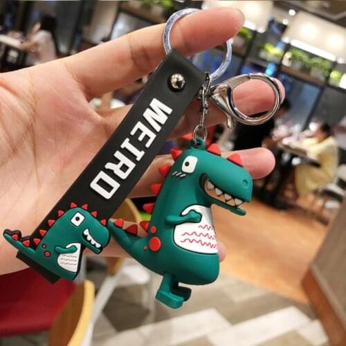 Couple Friend Gift Anime Cute Little Dinosaur Doll Key Pendant Creative Personality Key Chain Schoolbag Phone Pendant K20009