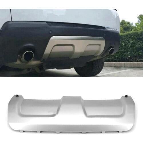 Auto Rear Bumper Skid Plate Trim Protector For Land Rover L494 Range Rover Sport 2014 2015 2016 2017 Silver ABS Car Accessories