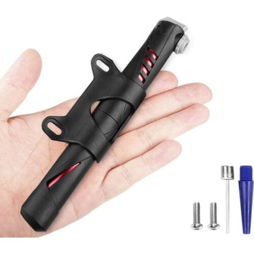 Mini Manual High Pressure Bike Tire Pump Bicycle Frame Mount Protable Pump Valve for Road Mountain BMX Bikes Sports