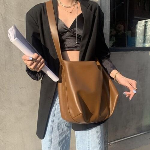 Crossbody Bags for Women Designer Shoulder Bag Tote Women Bag Handbags Retro Purse PU Leather Simple 2021 Fashion High Capacity