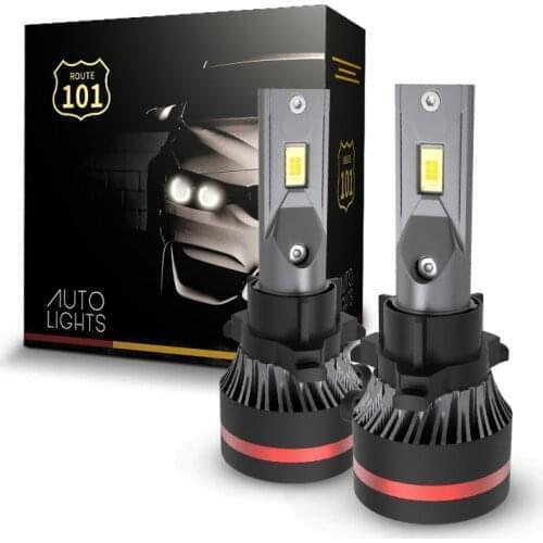 Route101 H7 LED Canbus Headlight Bulb with Adapter Retainer for Mitsubishi Outlander 2014-2019 Car Low Beam Lamp