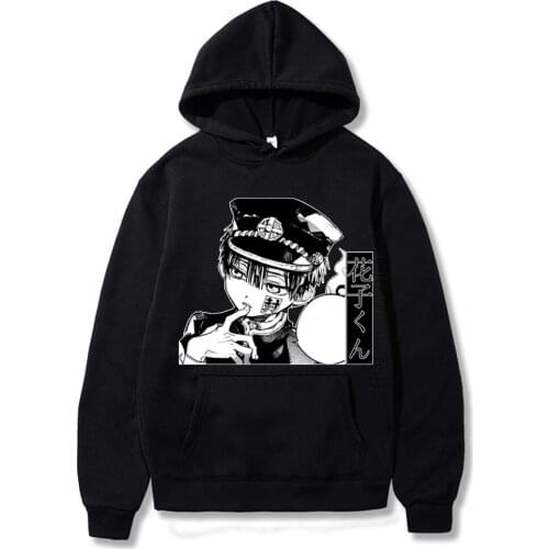 Hanako-Kun Men Female Hoodies Autumn Daily Casual Pullover Sweats Hoodie Streetwear Japan Anime Hip Hop Streetwear