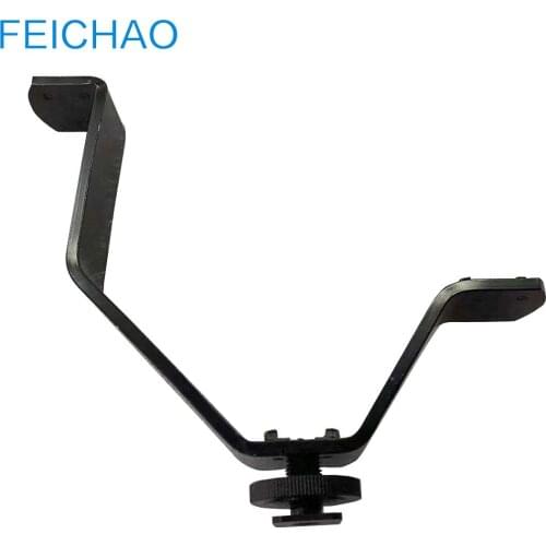 Camera Triple Mount Hot Shoe V Mount Expansion Bracket 3 in 1 for DSLR Video Lights Microphones Monitors Video Vlog Accessories