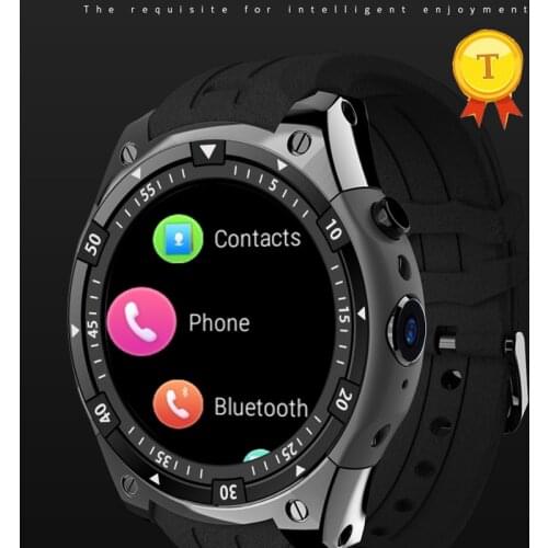 2018 1.3inch touch screen round shape waterproof 512+8 gb memory man smart watch phone watch support 3g wifi heart rate monitor