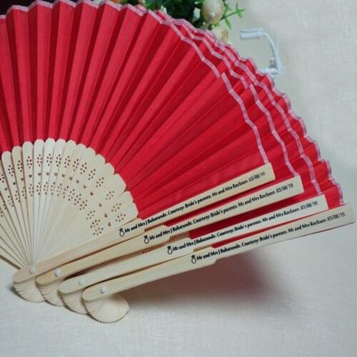 150pcs Personalized Luxurious Silk Fold hand Fan in Elegant Laser-Cut Gift Box +Party Favors/wedding Gifts+printing