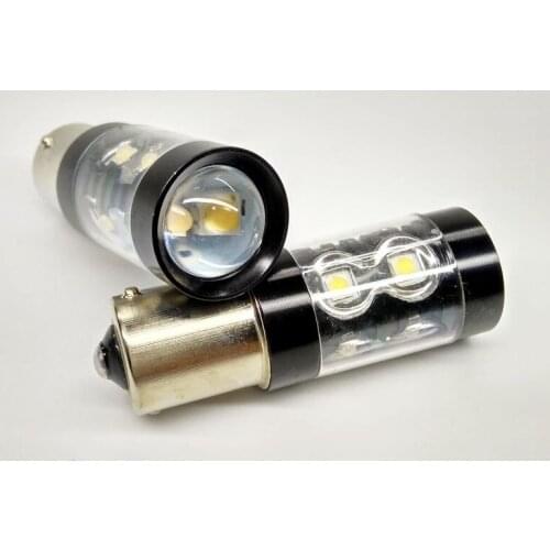 2pcs 1156 S25 P21W BA15S LED Backup Light DC 12V Car Reversing Light Bulb Car Lighting Parking Fog Light