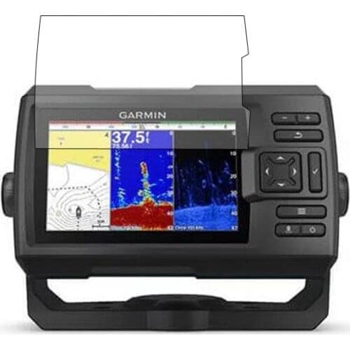 2 x PET Clear Screen Protector Cover Protective Film Guard For Garmin Striker Plus 5 5cv 5dv Fishfinder Handheld GPS Tracker
