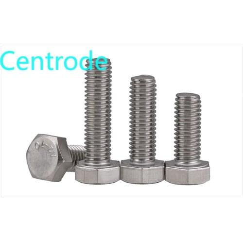 304 stainless steel external hexagon screw extended full thread external hexagon bolt / screw DIN933 m3-m8 20PCS