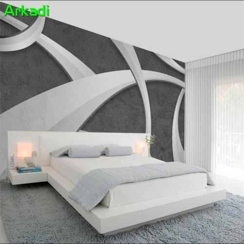 Custom Size 3D Wallpaper Living Room Porous Concrete Cement Wall Texture Lime Waterproof Mural Home Decor
