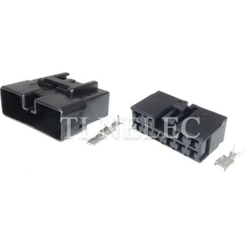 4.8mm 10 Pin Way Male Female Sealed Auto Electrical Wire Connector Plug with Pins 6098-0154 6098-0156