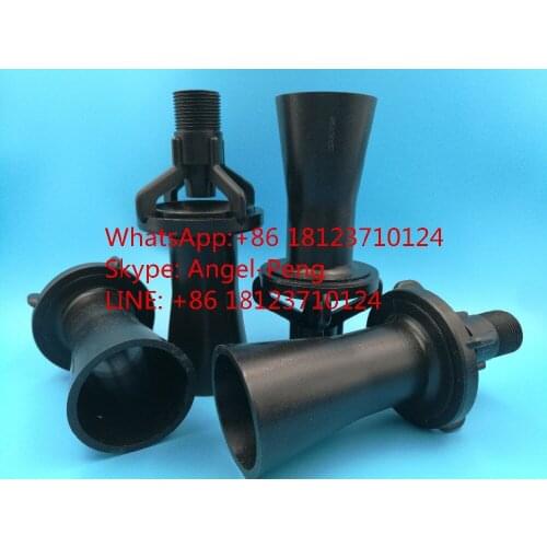 4pcs 1" eductor nozzle,mixing fluid eductor spray nozzle,Paint stirring Tank Plastic Mixing venturi nozzle ,Paper making nozzle