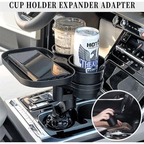 4 in 1 Mintiml Car Cup Holder Drink Cup Holders Expander Adapter Slip-proof Car Truck With Wireless ChargingTray Accessorie