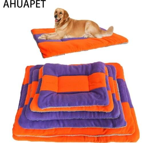 AHUAPET Big Bed Blanket For Dogs Beds For Large Dog Blanket Golden Retriever Lounger Cat Mattress Sofa Washable mata dla psa