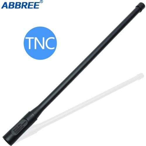 ABBREE AR-152E Antenna TNC Connector Dual Band 144/430Mhz Foldable For TCA Walkie Talkie Kenwood TK-378 Harris AN/PRC-152 148