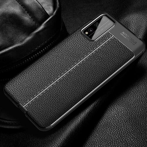 Honor Play 4T Case for Huawei Honor Play 4T Pro Litchi Pattern leather Soft TPU COVER Coque for Honor Play4T Pro Capa Fundas