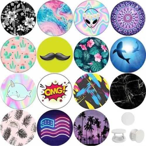 Popped Mobile Phone Holder Marble Popular Pocket Socket попсокет Finger Ring Grip Expanding Stand For All Smartphones